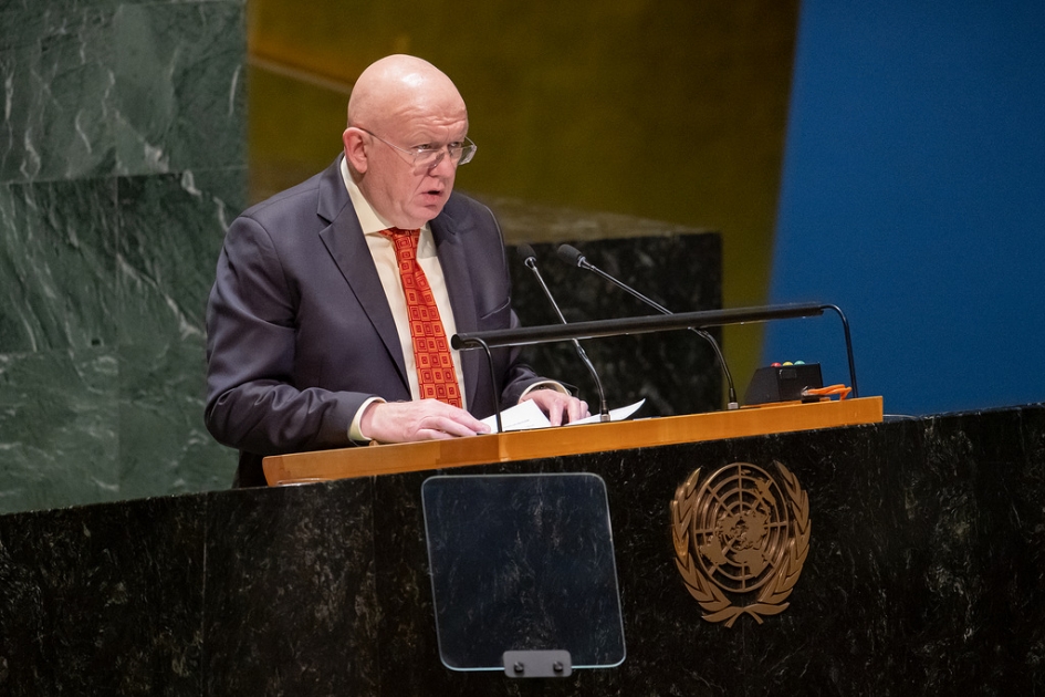 Statement by Permanent Representative Vassily Nebenzia at UNGA meeting regarding the use of veto in the Security Council on the Middle East, including the Palestinian question
